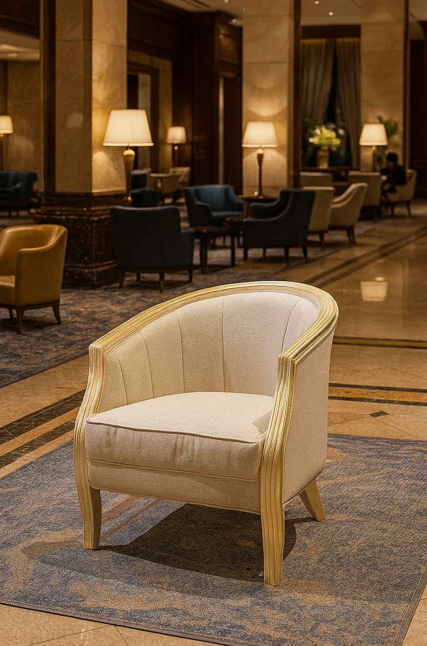 Madalsa Gold Foiled Accent Chair