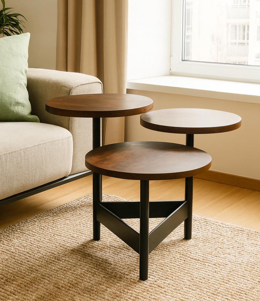 Agra Querky Three Top Side Coffee Table