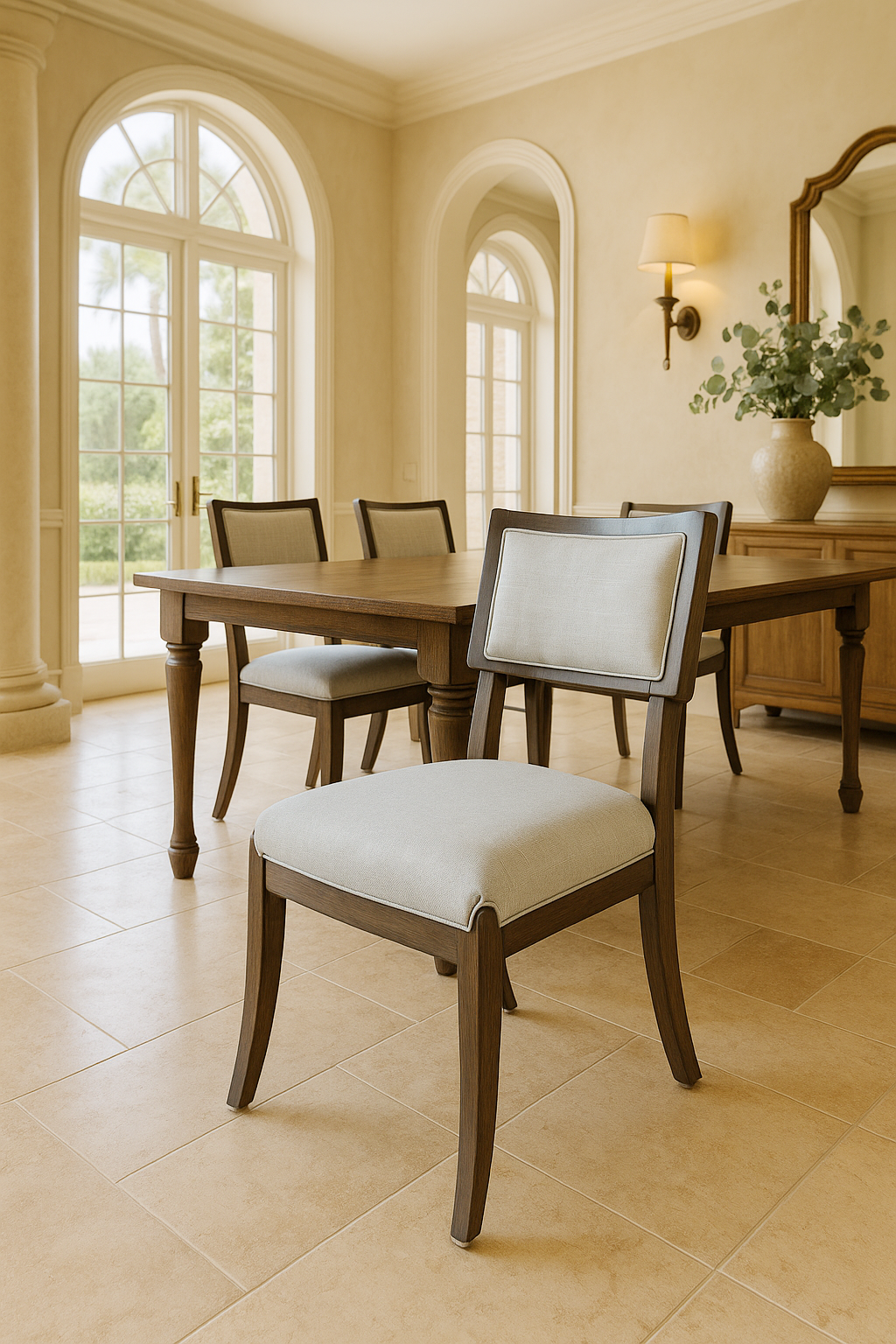 Jakob Square Back Upholstered Dining Chair