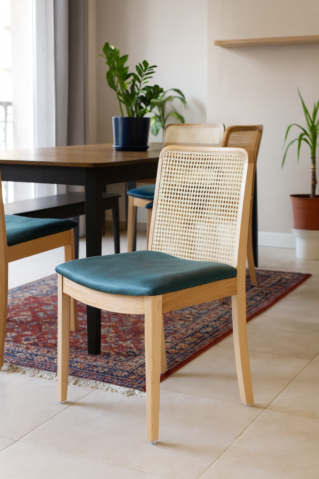 Kaishi Cane Back Dining Chair