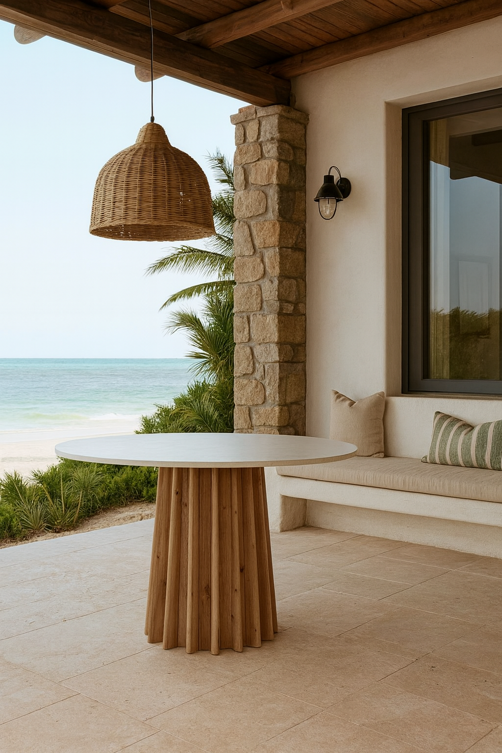 Larissa Premium Marble Top Dining Table