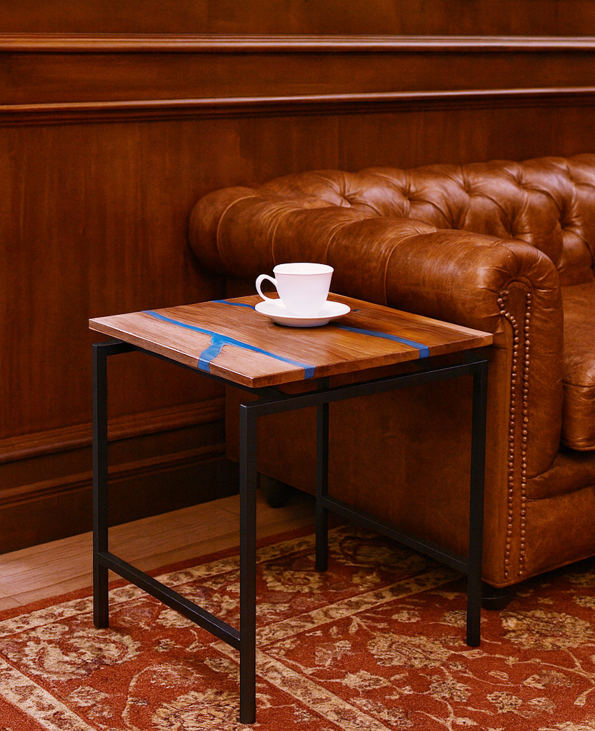 Marine Epoxy End Table