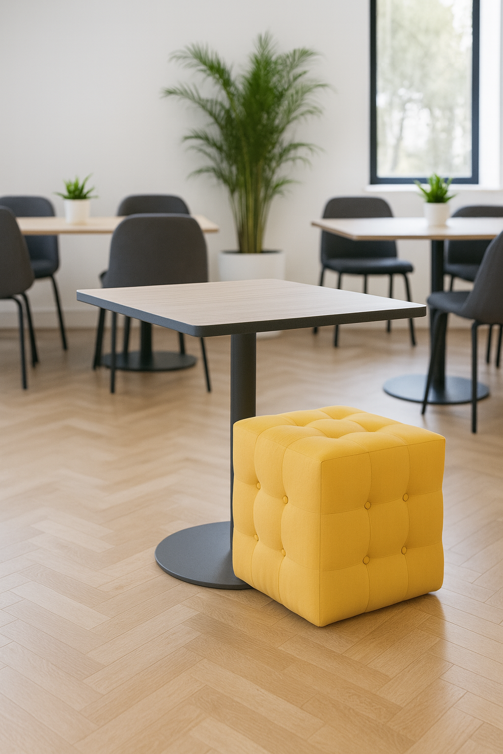 Celine Cube Upholstered Cube