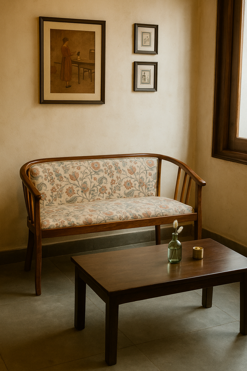 Camroon Two Seater Restaurant Bench