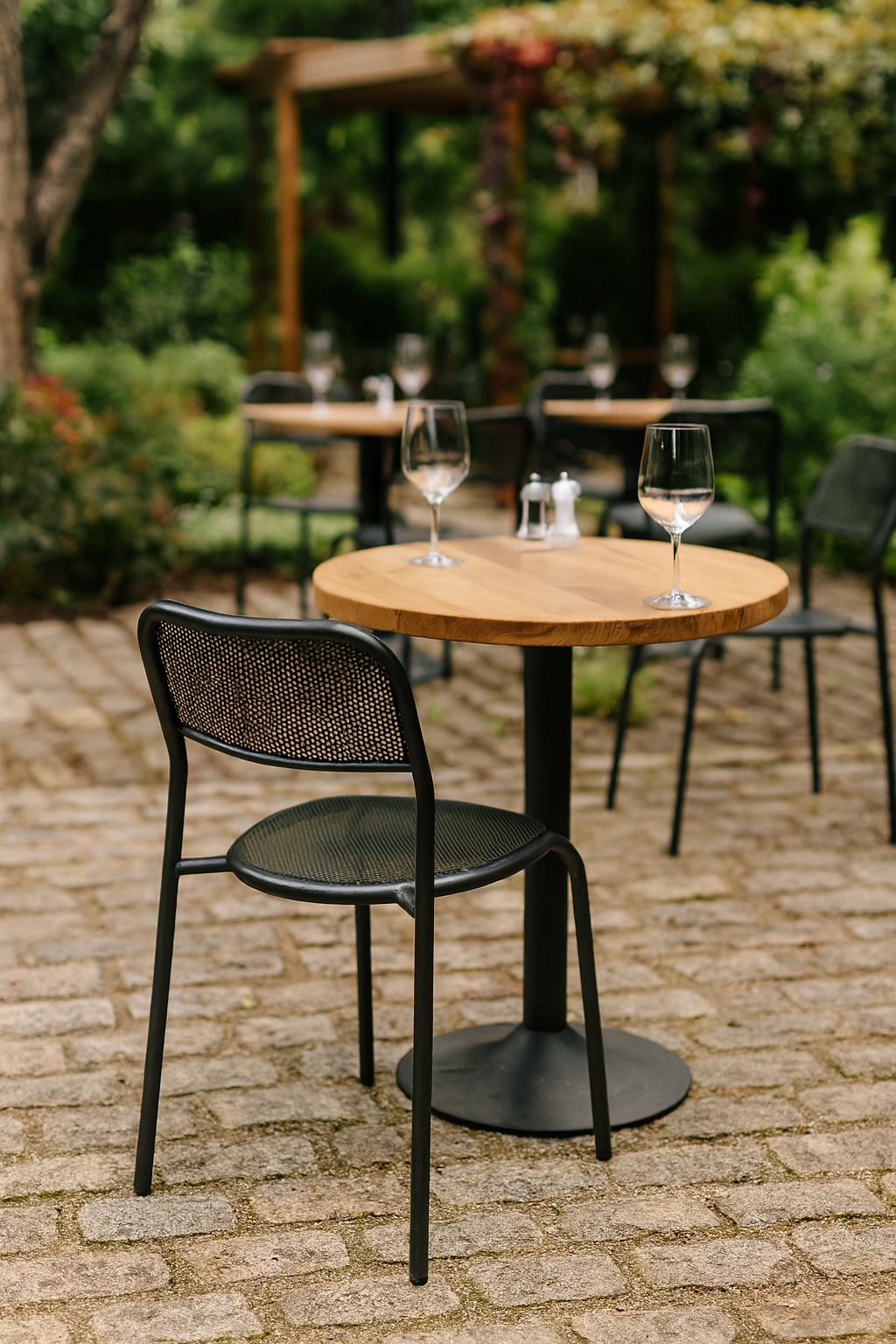 Club Perforated Cafe Dining Chair