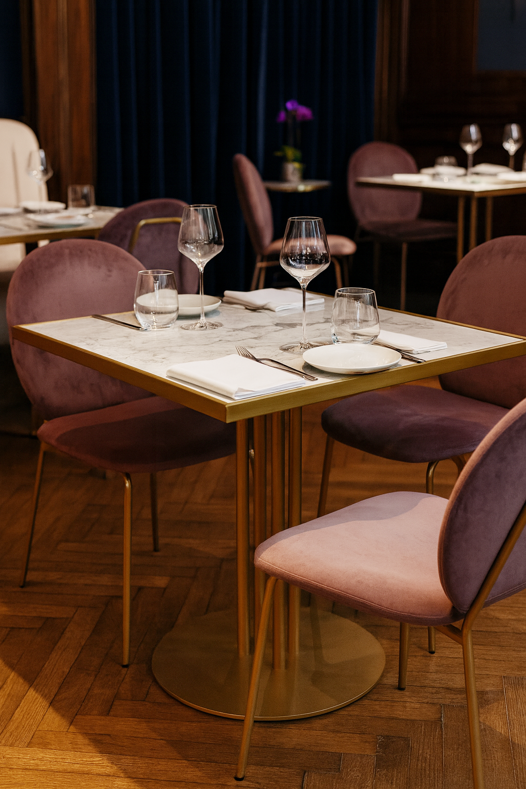 Winton Marble Top Dining Table