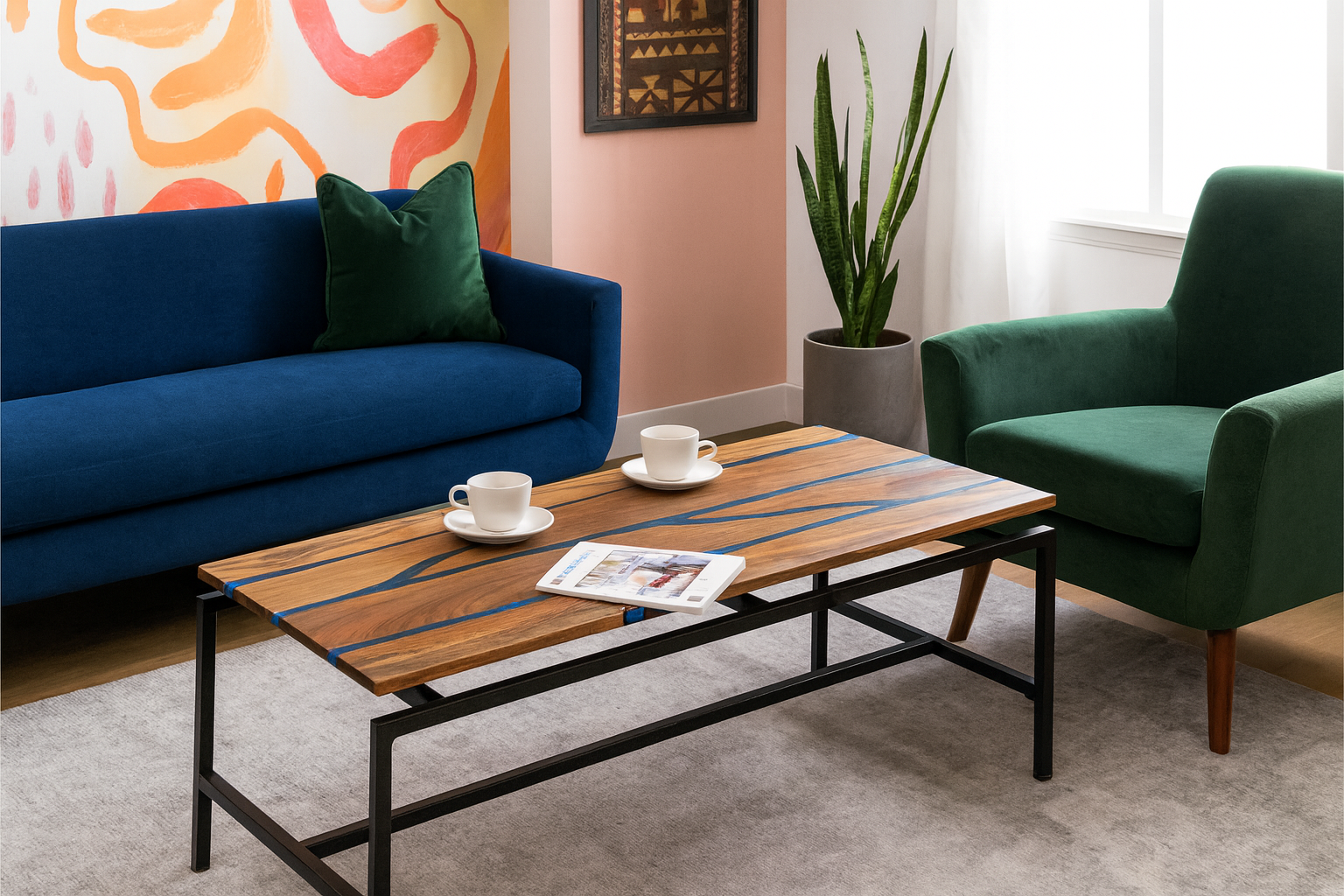 Marine Epoxy Coffee Table