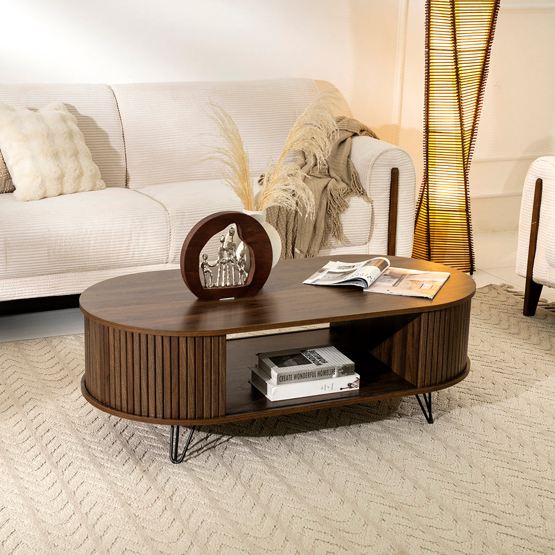 Lukas Fluted Coffee Table