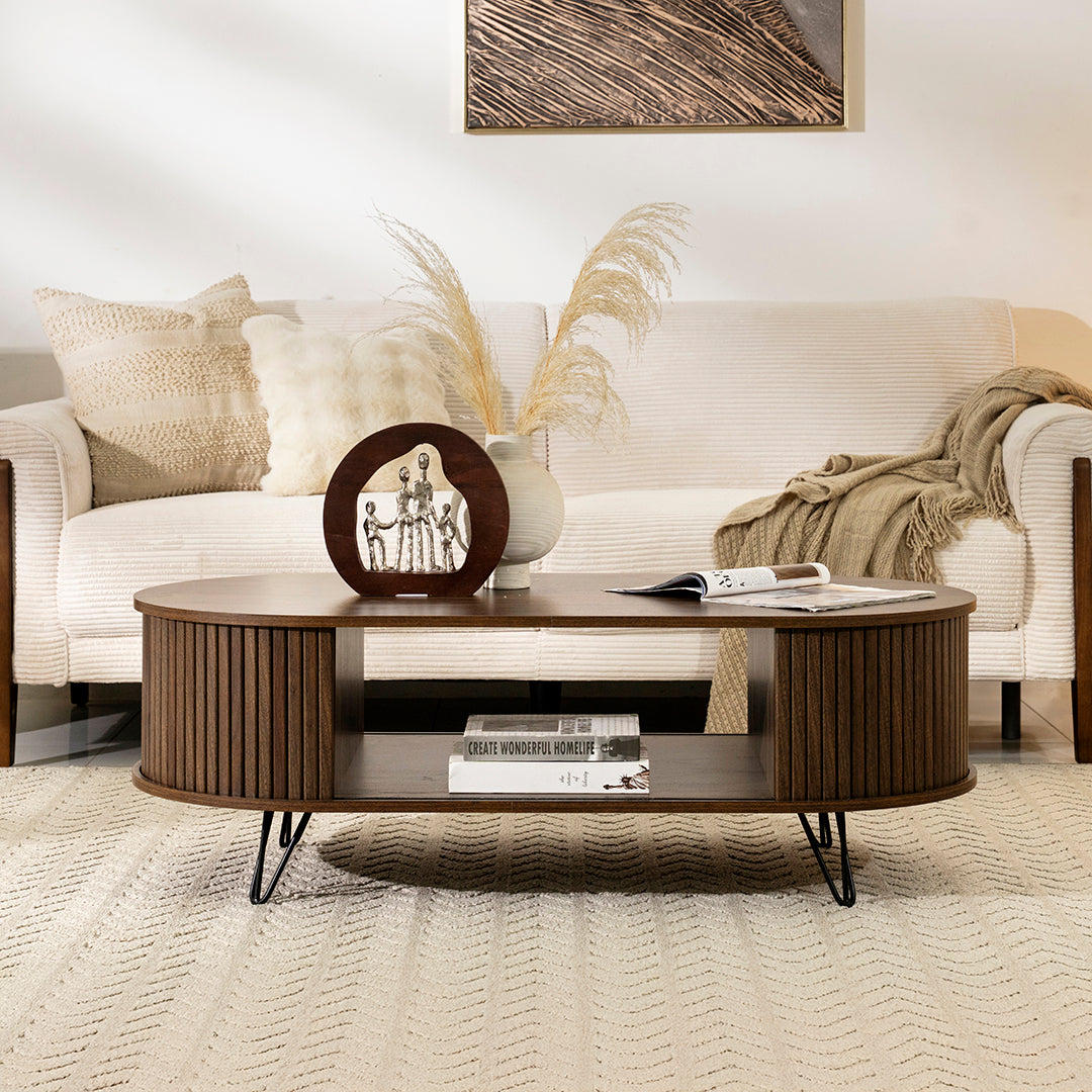 Lukas Fluted Coffee Table