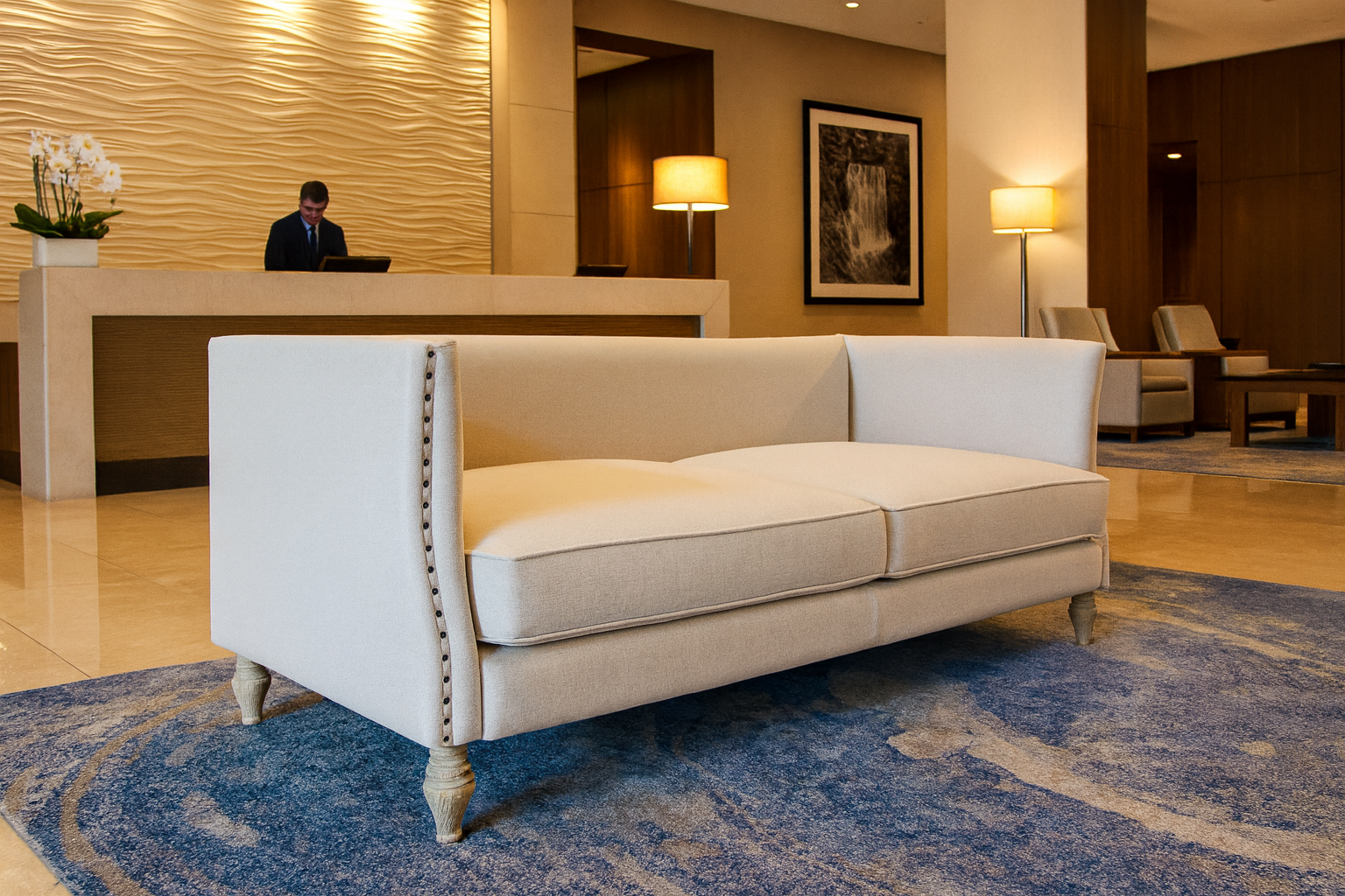 Orcha Three Seater Hotel Restaurant Sofa